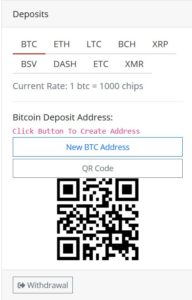 Payment method betcoin.ag qr code