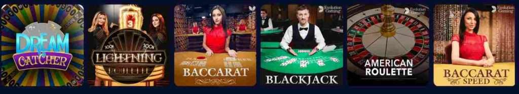 Table games lineup at mBit Casino, a legit platform for crypto gaming