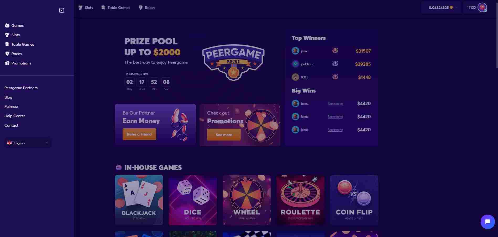 peergame site