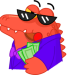 Winning crocodile with bitcoin game earnings