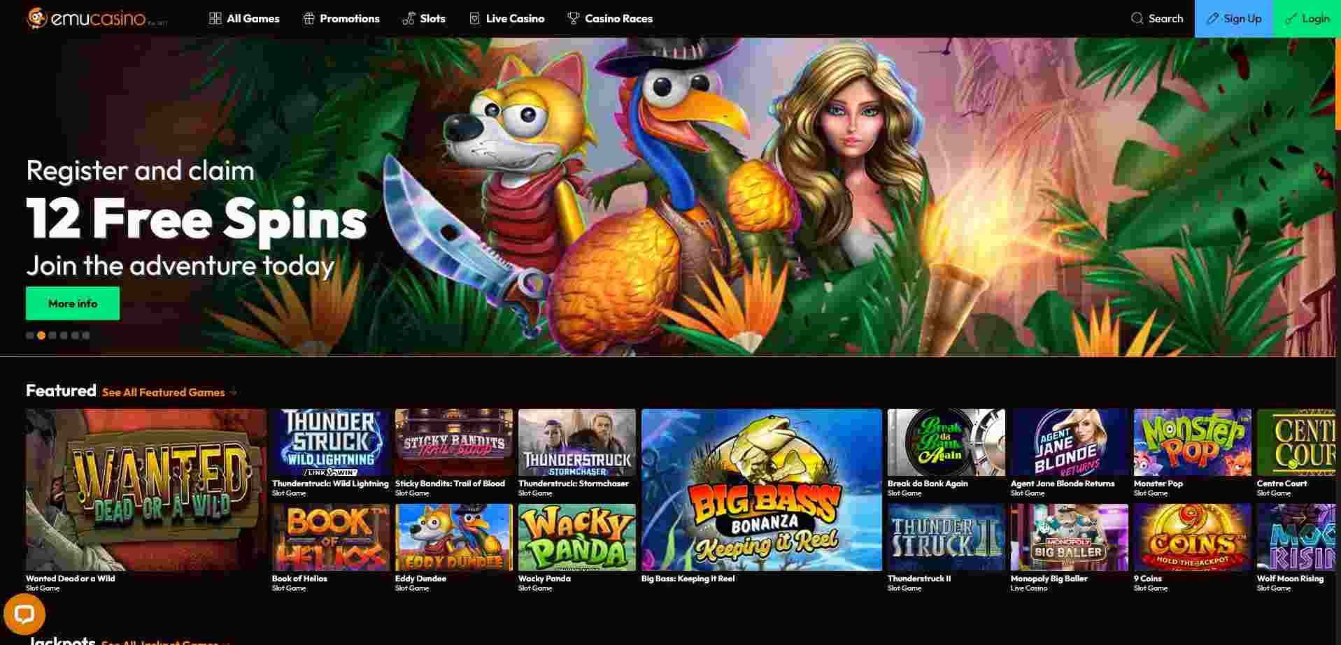 emu casino site