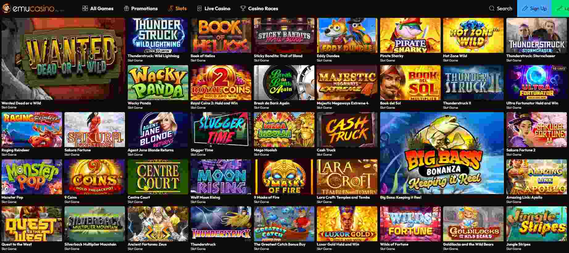 emu casino slots