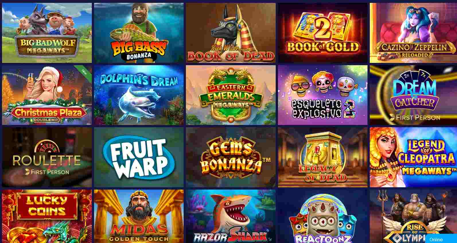 Bitcoin video slots lineup at Artcasino