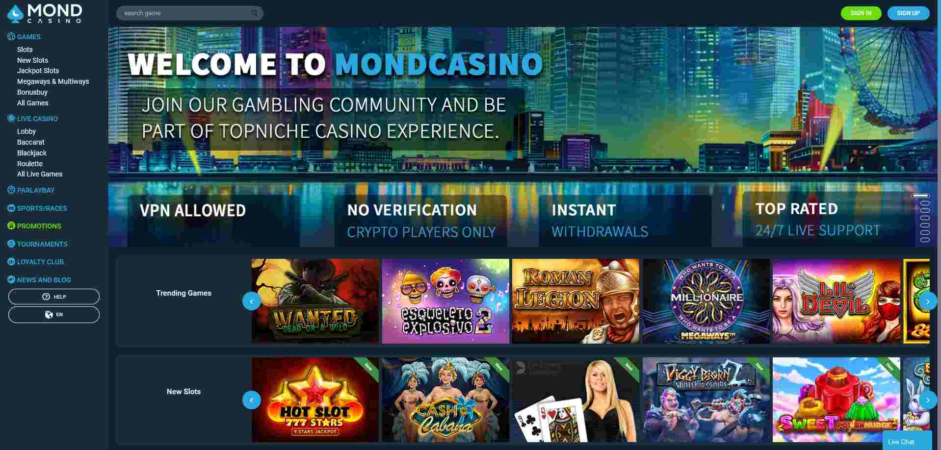 mondcasino site