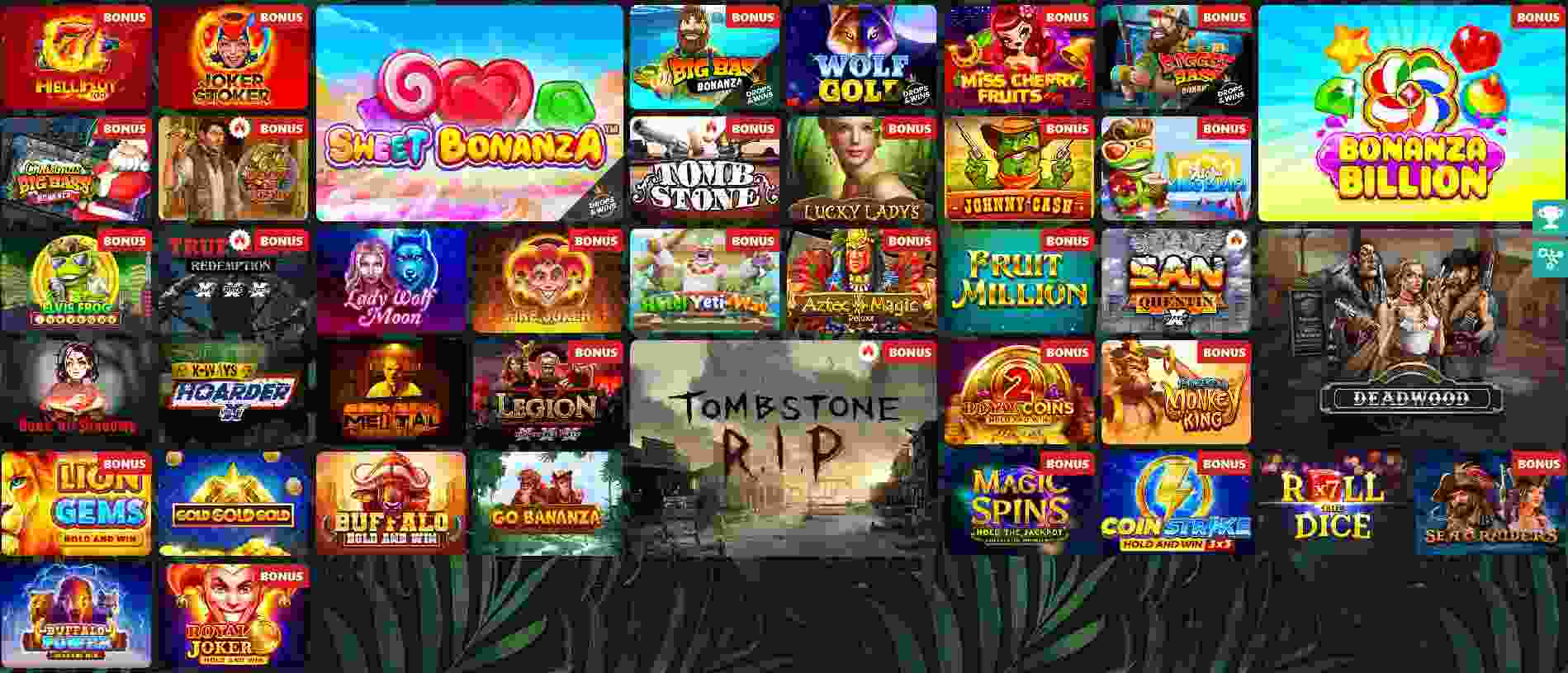 Showcase of the extensive slots game selection at Bodu88 Casino, delivering thrilling Bitcoin gambling opportunities.