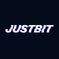 Official logo of JustBit.io - a leading platform for crypto coin gaming and gambling.