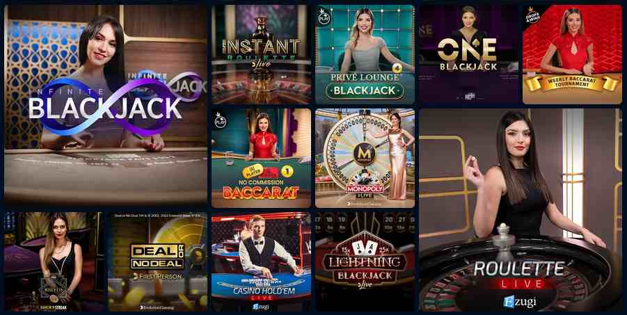 Bitcoin live casino games list from BookofCasino - immersive gameplay with cryptocurrency